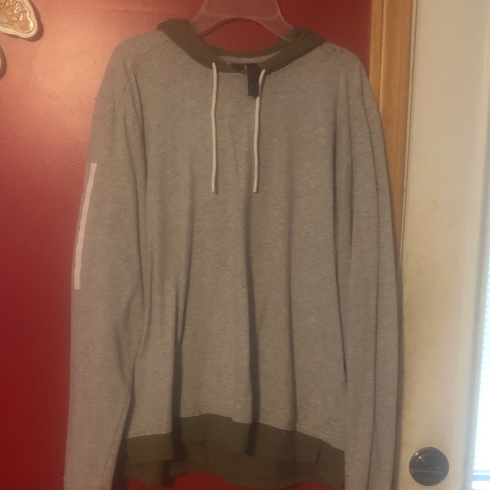 Adidas Gray and Olive Hoodie